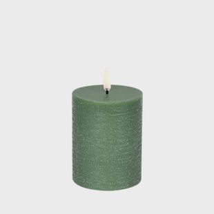 Uyuni Lighting - LED-stompkaars. 7,8 cm, olijfgroen