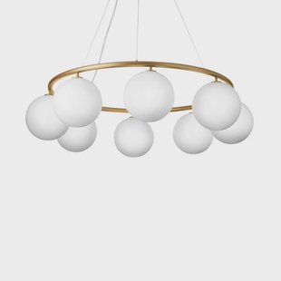 Nuura Aps - Miira 8 Circular Kroonluchter Geel Koper/Opaal Nuura