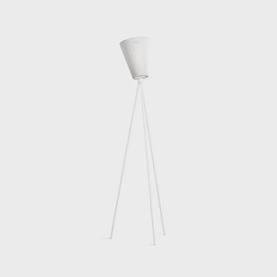 Oslo Wood Vloerlamp Wit/Wit Northern - Woonkamer - Designer - Stof - Driebeen