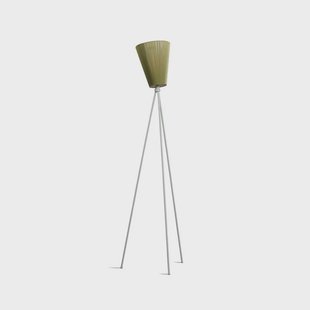 Oslo Wood Vloerlamp Light Grey/Olive Northern - Woonkamer - Designer - Stof - Driebeen