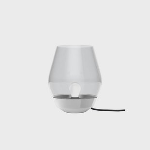 New Works - Bowl Taffellamp Stainless Steel/Smoked