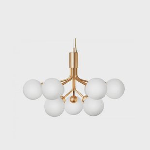 Nuura Aps - Apiales 9 Lichtkroon Brushed Brass/Opal White Nuura