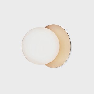 Nuura Aps - Liila 1 Medium wandlamp, goud/wit, warmwit, IP44 Nuura