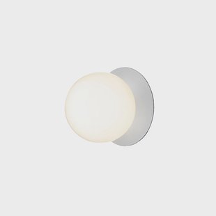 Nuura Aps - Liila 1 grote wandlamp, warmwit, IP44, zilver/wit Nuura