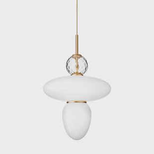 Nuura Aps - Rizzatto 43 Hanglamp Opal/Satin Brass Nuura