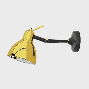 Rotaliana - Luxy H0 Glam wandlamp, zwart/goud, glas