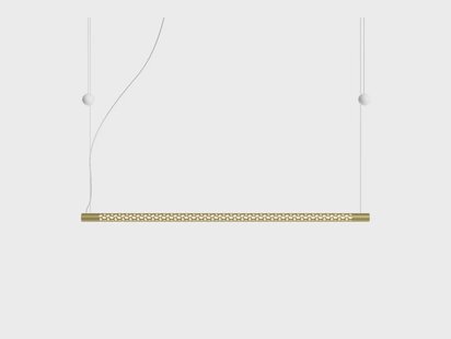 Squiggle H8 Hanglamp 2700K Gold Rotaliana - Woonkamer - Designer - Metaal - 1 lamp