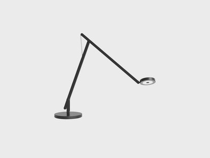 String T1 Tafellamp DTW Matt Black/Silver String T1 DTW Rotaliana - Werkkamer / Kantoor - Designer - Metaal - 1 lamp
