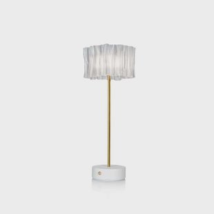 Slamp - Accordéon Battery Taffellamp Prism/White