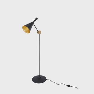 Tom Dixon - Beat Vloerlamp Matt Black/Brass