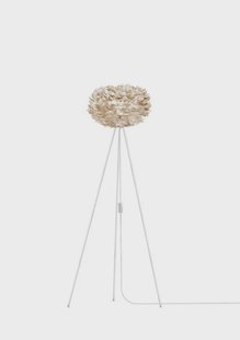 Eos Vloerlamp Medium Licht Bruin/Wit UMAGE - Woonkamer - Designer - Metaal - Met lampenkap