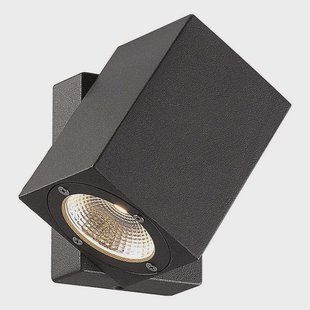 Lorik Buiten Wandlamp Graphite - Lucande - Modern - Metaal - Hoekig