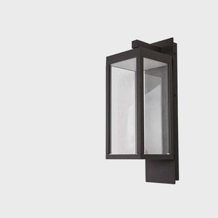 Lucande - Ferdinand LED buiten wandlamp, grijs, metaal, 38 cm