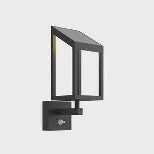 Timeo LED SolcelleWandlamp Graphite - Lucande - Modern - Metaal - Hoekig