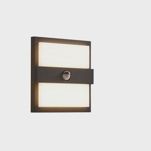 Lucande - Gylfi Buiten Wandlamp w/Sensor Graphite/White