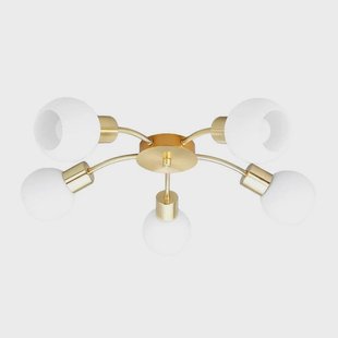Lindby - Elaina 5 Plafondlamp Brass