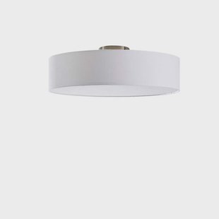 Lindby - Sebatin plafondlamp Ø50 wit/nikkel