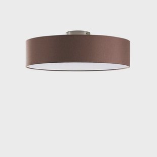 Lindby - Sebatin Plafondlamp Ø50 Brown/White/Nickel