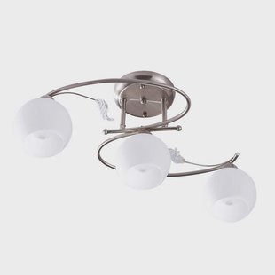 Lindby - Svean 3 plafondlamp wit/nikkel