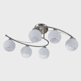 Lindby - Svean 6 Plafondlamp White/Nickel