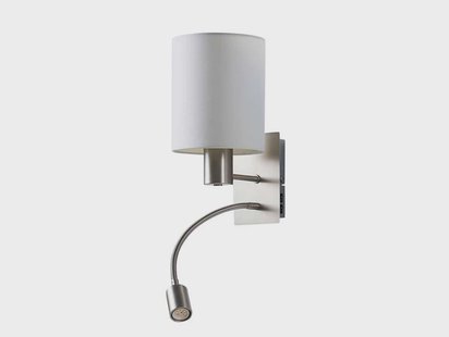 Lindby - Shajan Wandlamp Nickel/White