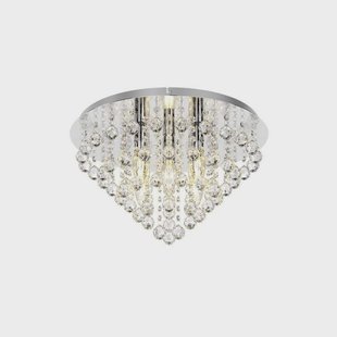 Lindby - Annica Round Plafondlamp Chrome/Clear