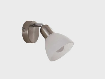 Paulina LED Wandlamp Satin Nickel/White Lindby - Woonkamer - Modern - Metaal - 1 lamp