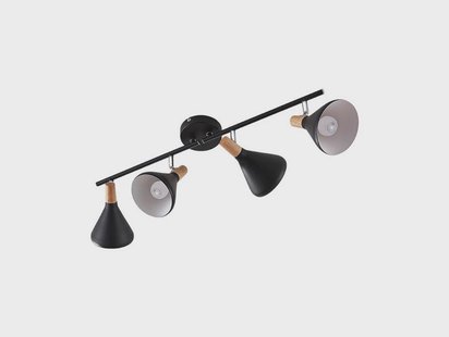 Lindby - Arina 4 Plafondlamp Black