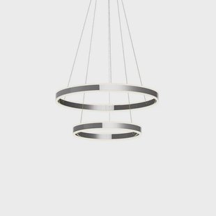 Lucande - Lyani 2 Hanglamp Ø60 Chrome/White