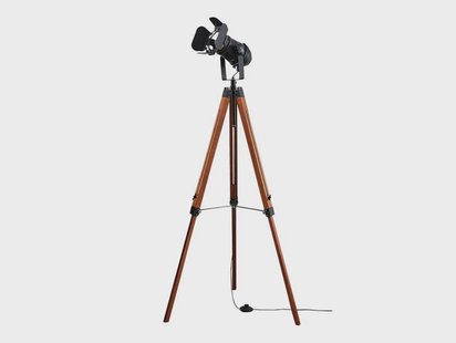 Lindby - Hilma Vloerlamp Wood/Black