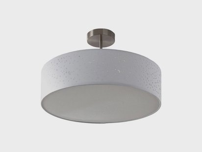 Lindby - Umma Plafondlamp H30 White/Satin Nickel