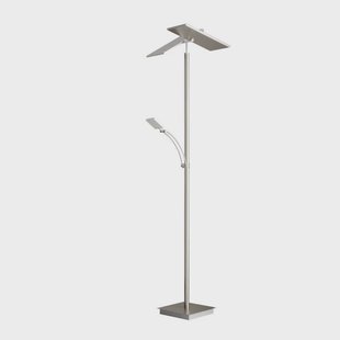 Lucande - Parthena LED vloerlamp nikkel