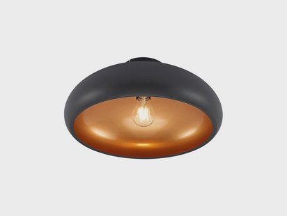Lindby - Gerwina Plafondlamp Black/Gold