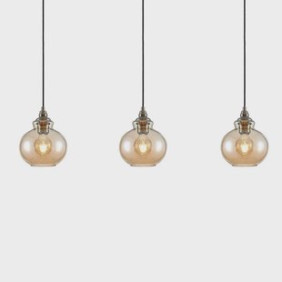 Lindby - Tymoni Hanglamp Amber/Wood