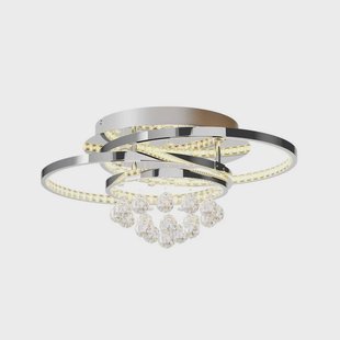 Lucande - Keely Plafondlamp S Chrome/Clear