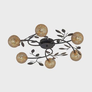 Lucande - Evory Round 6 Plafondlamp Gold