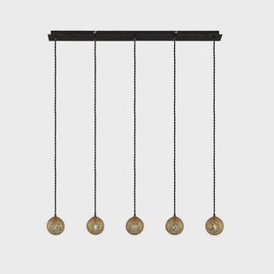 Lucande - Zale 5 Hanglamp Gold/Black