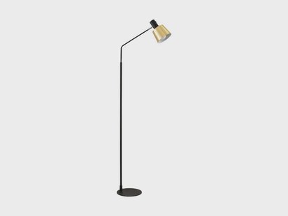 Lindby - Vlada Vloerlamp Matt Brass/Matt Black