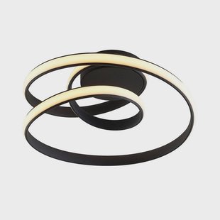 Lucande - Sakina LED Plafondlamp Black