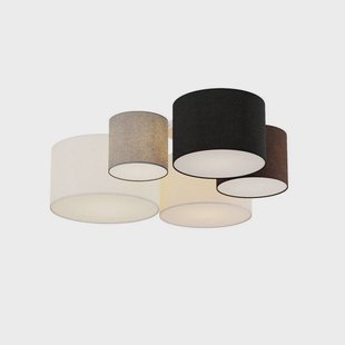 Lindby - Laurenz 5 Plafondlamp Brown/Beige