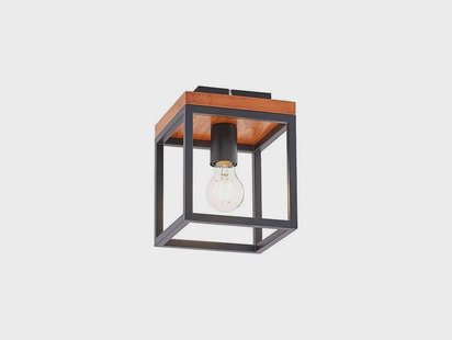 Lindby - Miravi Plafondlamp Wood/Black