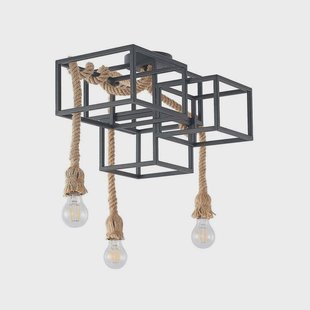 Lucande - Andrik 3 Plafondlamp Black