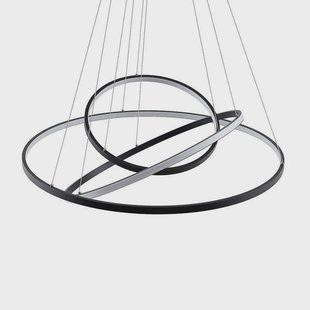 Lucande - Ezana hanglamp mat zwart/wit