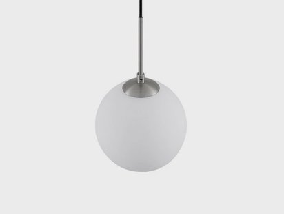 Jurian Hanglamp Nickel/Opal Lindby - Woonkamer - Modern - Glas - 1 lamp