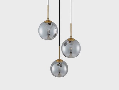 Lindby - Jurian 3 Hanglamp Bronze/Smoke
