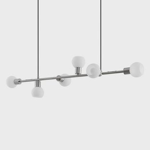 Lindby - Biscala Hanglamp Nickel/Opal