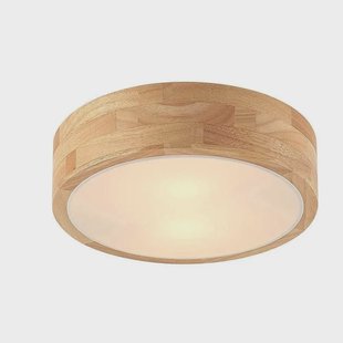 Lindby - Tanju Plafondlamp Ø30 Wood/White