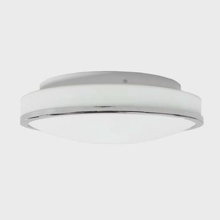 Lindby - Lyss ronde LED plafondlamp IP44 Ø28 chroom