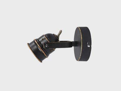 Leonor Wandlamp Black/Gold Lindby - Woonkamer - Antiek - Metaal - 1 lamp