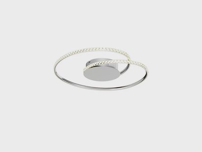 Lindby - Joline LED Plafondlamp Ø45 Chrome/Clear